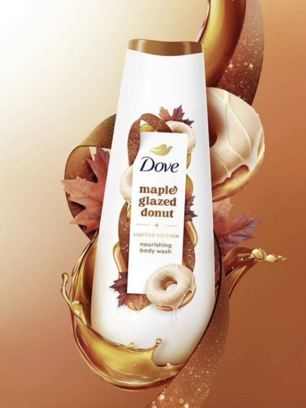Dove Maple Glazed Donut Limited Edition Nourishing Body Wash 20oz
